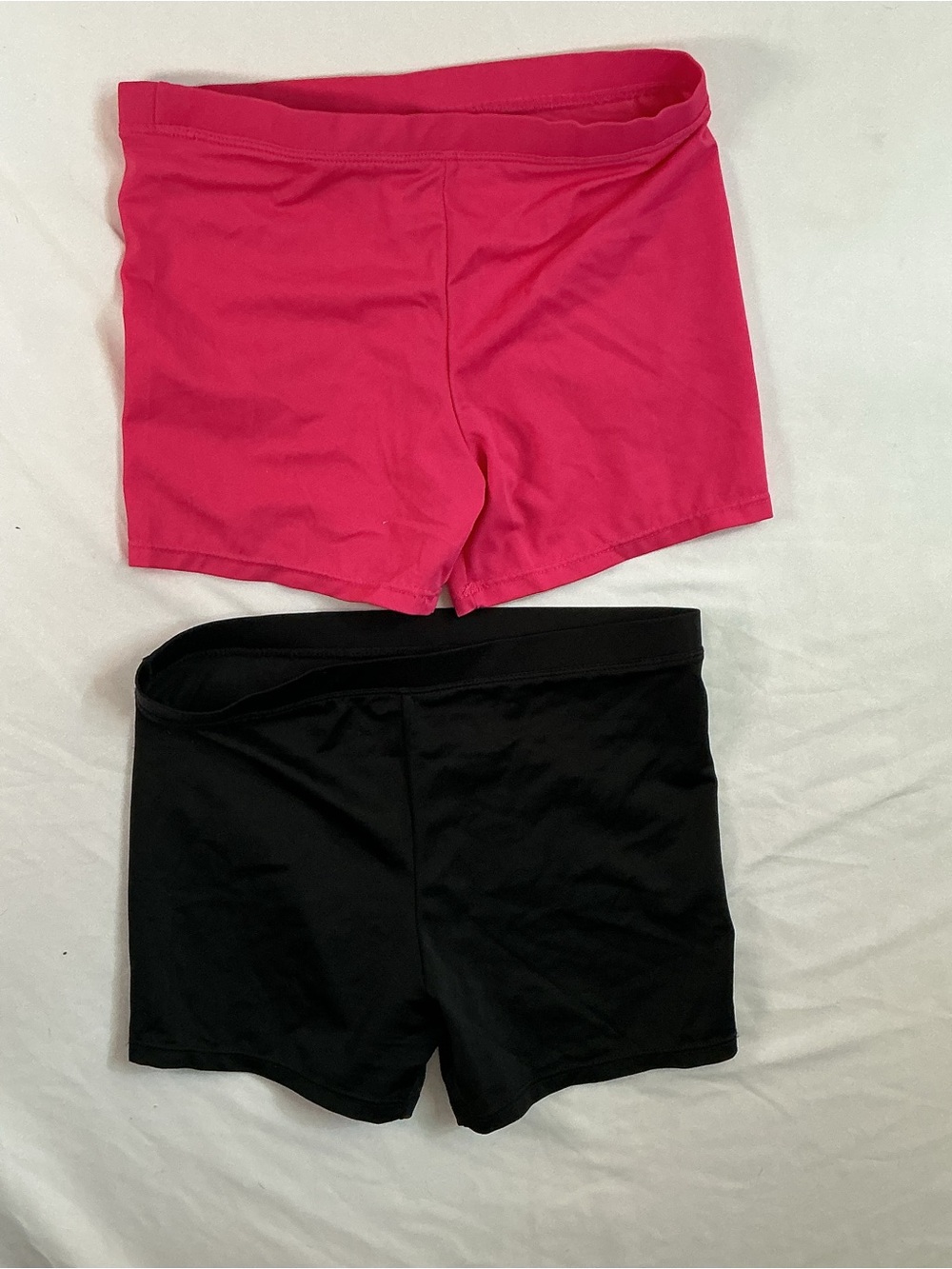 Kids Bike Shorts — Hot Pink & Black Comfort Pack